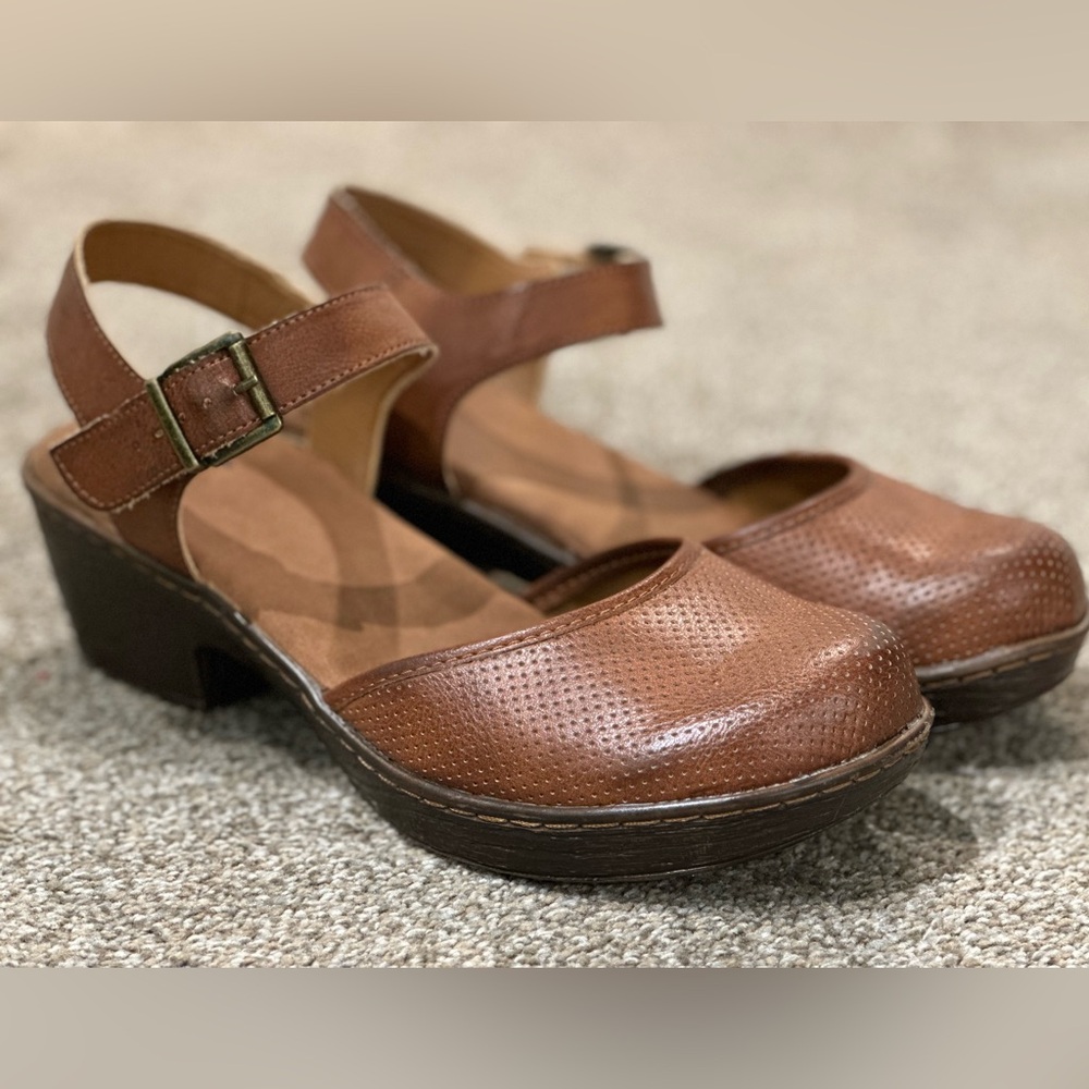 b.o.c. closed toe sandals.